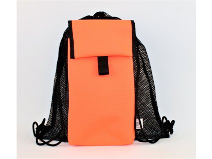 síťovaný baťůžek/pytlík na přezůvky/tělocvik/sport - PEDRINO SKLÁDAČKA (ORANŽOVÁ REFLEX)
