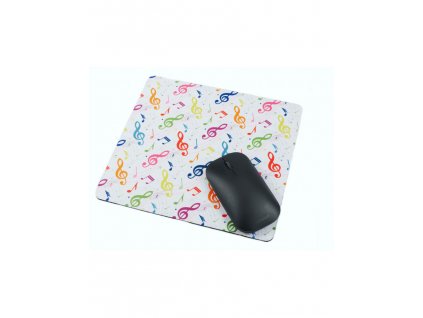 mouse pad g clef colourful