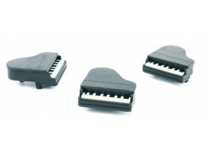 guma 3D černá klavír.