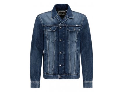 Herren Kentkragen Jacke Jeansjacke Mustang blau 1008068 5000 803 1B