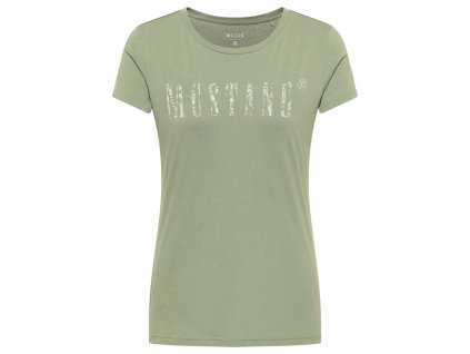 Damen T Shirt Print Shirt Mustang gruen 1012840 6332 1B