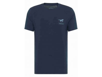 Herren T Shirt Print Shirt Mustang blau 1013534 5330 1B
