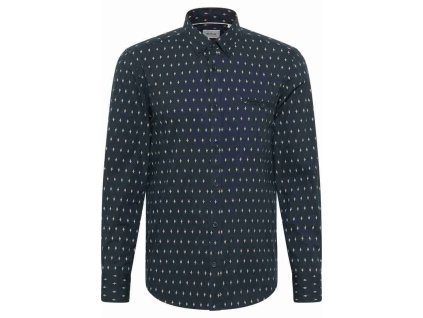 Herren Button Down Hemd Hemd Mustang blau 1013477 12402 1B