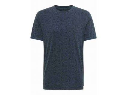 Herren T Shirt Print Shirt Mustang blau 1014089 12481 1B