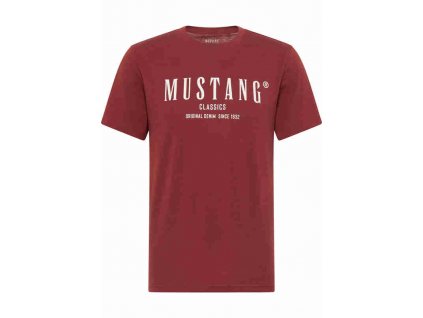 Herren T Shirt Print Shirt Mustang rot 1014081 8338 1B