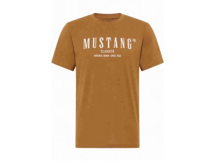 Herren T Shirt Print Shirt Mustang braun 1014081 3161 1B