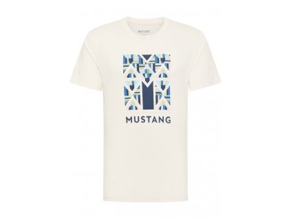 Herren Halbarm Shirt Print Shirt Mustang weiss 1014954 2013 1B