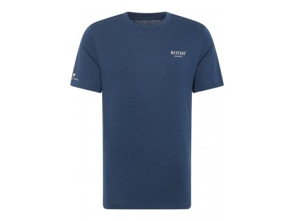Herren Halbarm Shirt T Shirt Mustang blau 1014950 5334 1B