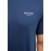 Herren Halbarm Shirt T Shirt Mustang blau 1014950 5334 3M