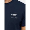 Herren Halbarm Shirt T Shirt Mustang blau 1015836 4136 3M