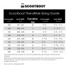 Scoot Boots sizing chart TheraRide Sizing Guide 1