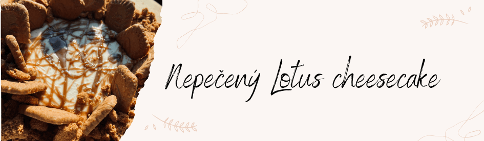 Nepečený Lotus cheesecake