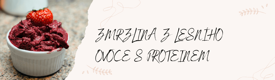 🍓 ZMRZLINA Z LESNÍHO OVOCE S PROTEINEM🍓