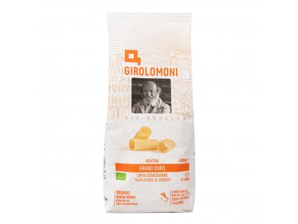 Těstoviny rigatoni semolinové 400 g BIO GIROLOMONI
