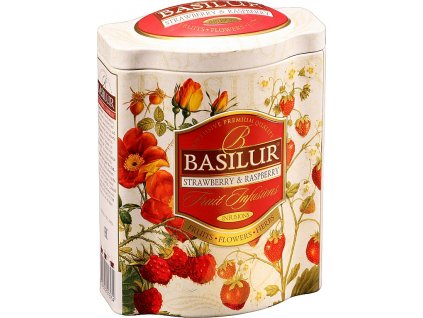 BASILUR Fruit Strawberry & Raspberry plech 100g