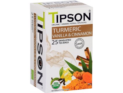 TIPSON 9/23 BIO Turmeric & Vanilla Cinnamon 25x1,5g