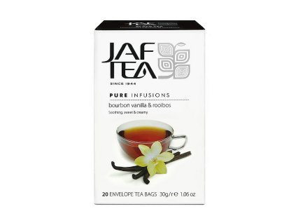 JAFTEA Infusion Bourbon Vanilla Rooibos přebal 20x1,5g