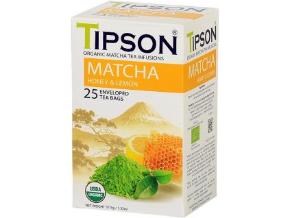 TIPSON BIO Matcha Honey & Lemon přebal 25x1,5g