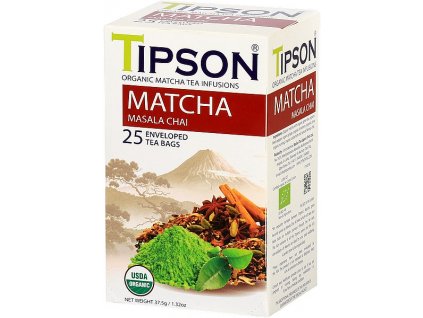 TIPSON BIO Matcha Masala Chai přebal 25x1,5g