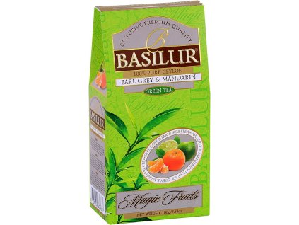 BASILUR Magic Green Earl Grey & Mandarin papír 100g