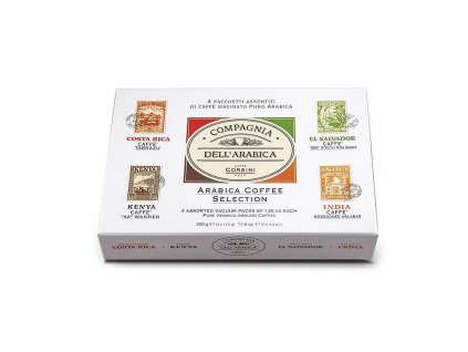 Corsini 11/23 Arabica Coffee Selection Paper Gift Pack 4x125g