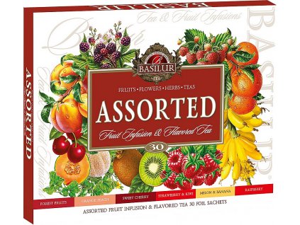 BASILUR Assorted Fruit & Flavoured Tea přebal 30 gastro sáčků