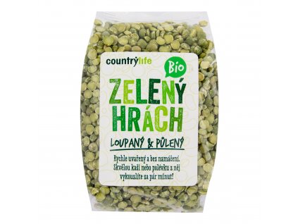 Hrách zelený půlený 500 g BIO COUNTRY LIFE