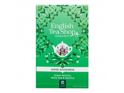 Čaj Sencha, Bílý čaj a Matcha 20 sáčků BIO ENGLISH TEA SHOP