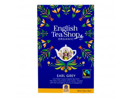 Čaj Earl Grey Fair Trade 20 sáčků BIO ENGLISH TEA SHOP