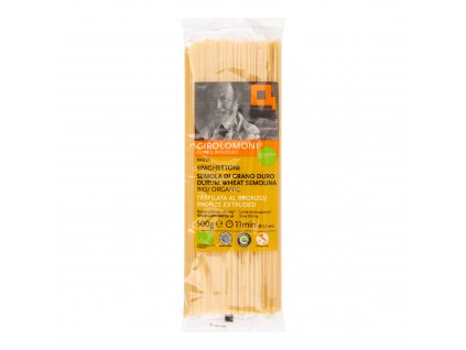 Těstoviny špagety semolinové 2,1 mm 500 g BIO GIROLOMONI