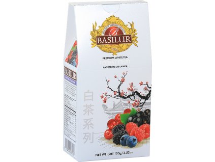 BASILUR- White Tea Forest Fruit papír 100g
