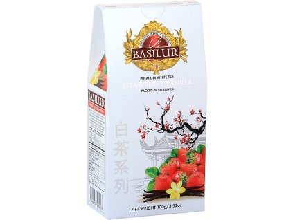 BASILUR White Tea Strawberry Vanilla papír 100g