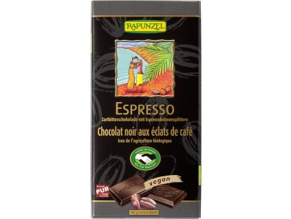 Bio hořká čokoláda ESPRESSO RAPUNZEL 80 g