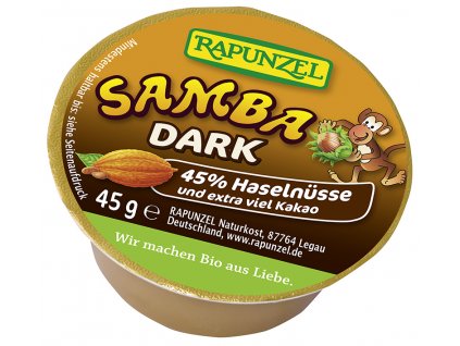 Bio mini SAMBA DARK: oříšková pomazánka RAPUNZEL 45 g