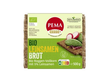 610083 Chleb zitny se lnenym seminkem 500 g BIO PEMA 1