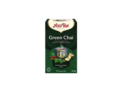 510569 Caj Zeleny chai 17 sacku 30 6 g BIO YOGI TEA 1