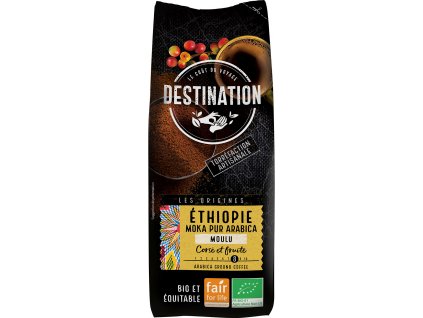 Bio káva mletá Etiopie Destination 250 g