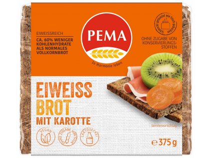 Proteinový chléb s mrkví PEMA 375 g