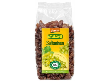 Bio rozinky sultánky demeter RAPUNZEL 250 g x 8