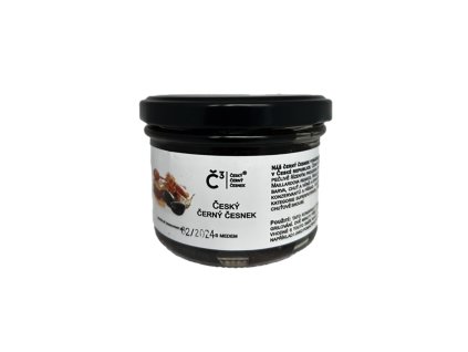 913106 Cesnek cerny cesky s medem 220 g BLACK GARLIC 1