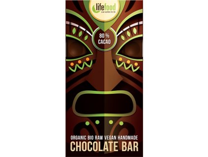 Bio raw čokoláda 80% s kakaem Lifefood 70 g