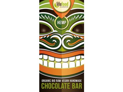 Bio raw čokoláda s konopným semínkem Lifefood 70 g