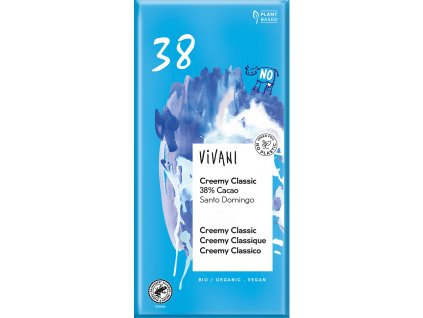 Bio vegan čokoláda krémová CLASSIC VIVANI 80 g