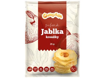 Sušené jablečné kroužky Ovocňák 25 g