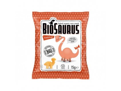 Biosaurus Bio křupky s kečupem 15g