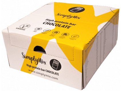 SimplyMix tyčinky čokoláda s malinou 12x50g