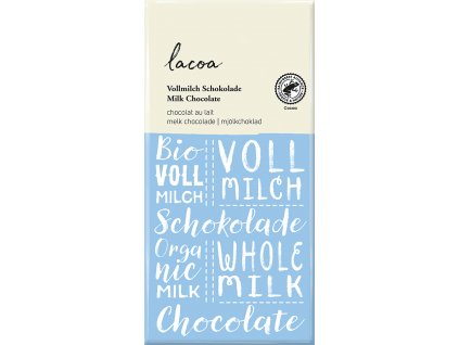 Bio mléčná čokoláda LACOA 100 g
