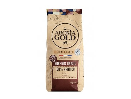 Aroma Gold Farmers Brazil zrno 1000g