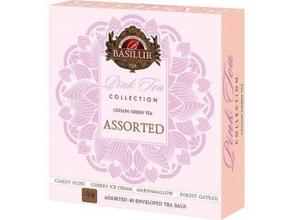 BASILUR Gift Pink Tea Assorted přebal 40 gastro sáčků