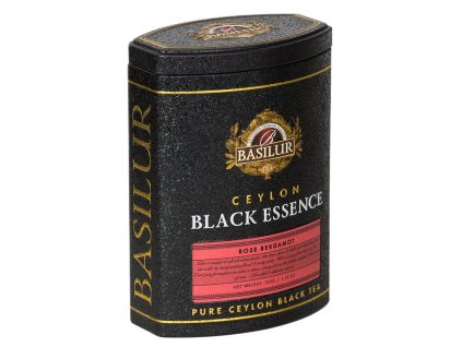 BASILUR Black Essence Rose Bergamot plech 100g